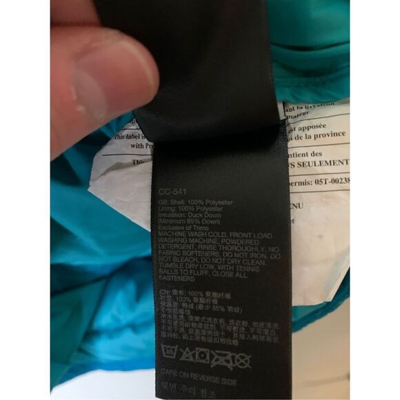 Marmot Alta 700 fill down puffer jacket winter turquoise women's size medium - Picture 6 of 7